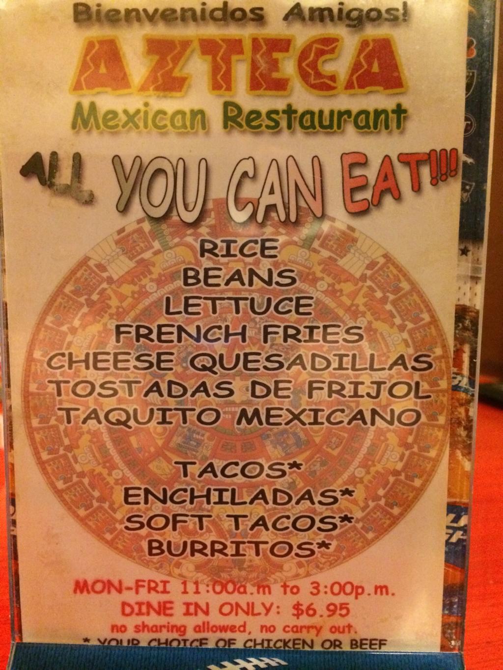 Azteca Mexican Restaurant, New Martinsville - 50 Reviews, Menu and